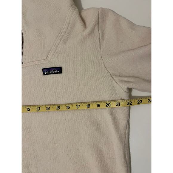 Patagonia Woolie Fleece in Oyster White - Picture 7 of 11